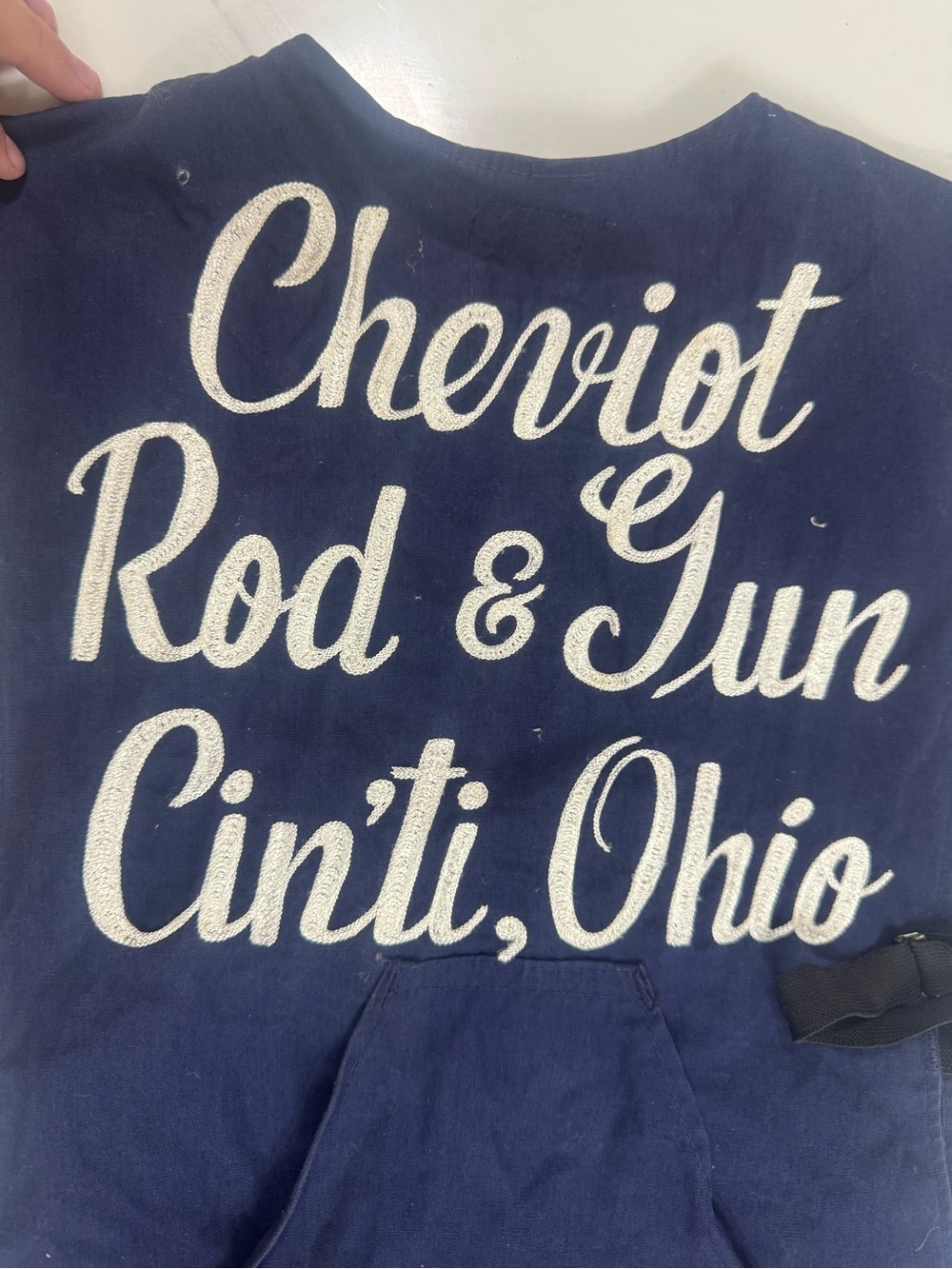 Vintage 60s Bob Allen Cheviot Rod & Gun Cincinnati Ohio Shooting Vest View 2